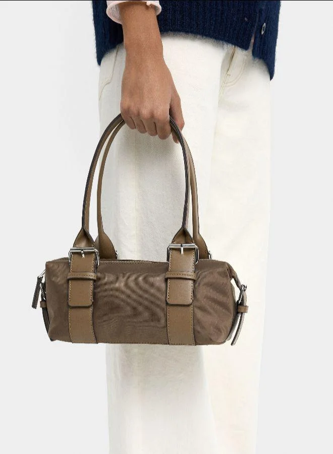 بارفوا حقيبة كتف مع أبازيم