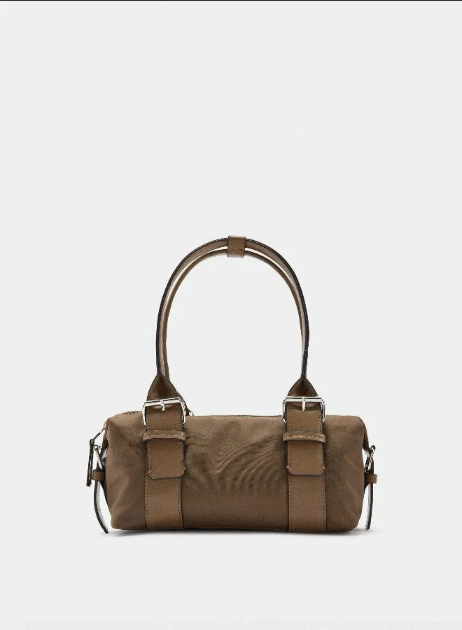 بارفوا حقيبة كتف مع أبازيم