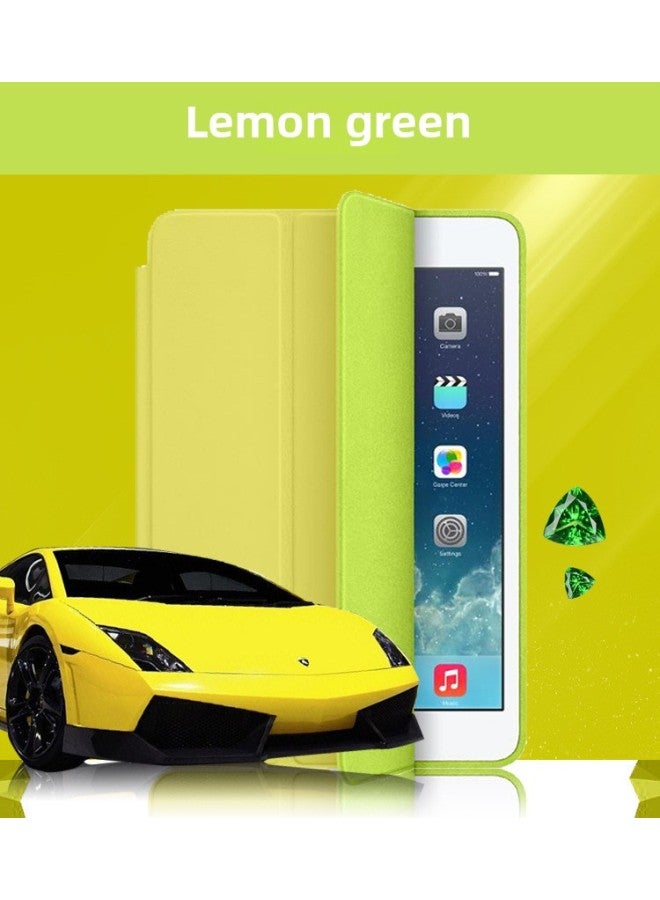 Ipad Official Imitation Original Protective Case For 2024 Pro11 10.9 10.2 Mini Flat Leather Case Dormancy-Color:Lemon Yellow-Applicable Model:ipad Mini6(opp Bag) - Image 1