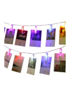 Generic Multi Coloured Lighting Photo Clip String 3.5M 16 Clips  - Image 1