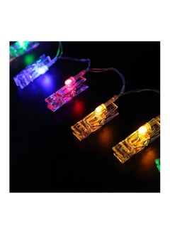 Generic Multi Coloured Lighting Photo Clip String 3.5M 16 Clips  - Image 2