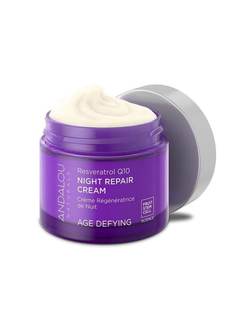 Andalou Natural Andalou Resveratrol Q10 Night Repair Cream 50ml  - Image 1
