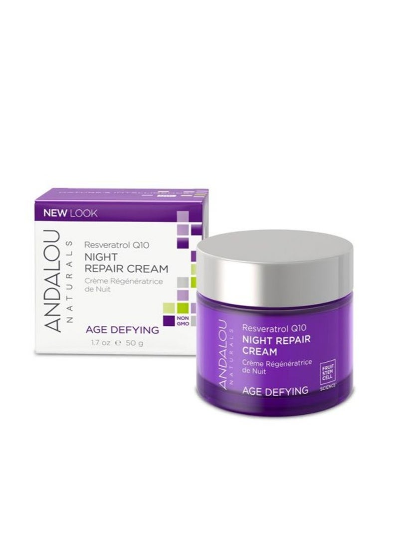 Andalou Natural Andalou Resveratrol Q10 Night Repair Cream 50ml  - Image 2