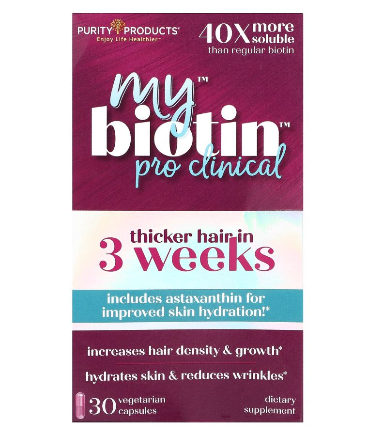 Purity Products MyBiotin ProClinical 30 Vegetarian Capsules