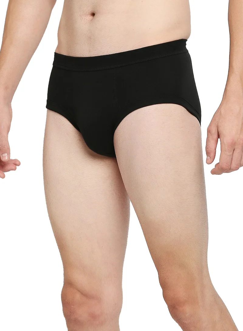 BYC MEN'S COTTON BRIEF (PACK OF 3) - BLACK