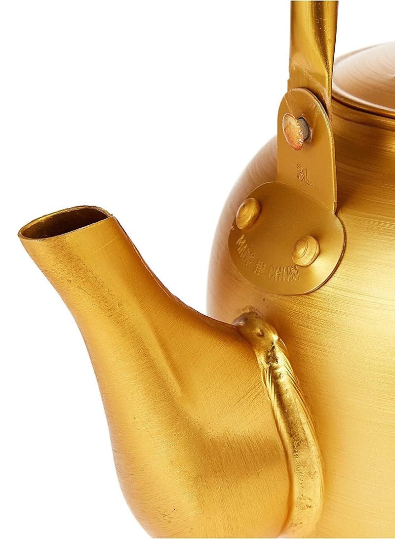 Ideal Pack Golden colour kettle 1.5L Tea Kettle for Stove Top is a stylish and functional kettle designed for boiling water, making it ideal for tea, coffee, or milk - Image 3