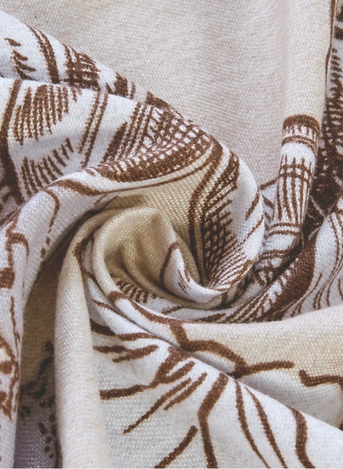 مون طقم مفرش  مقاس كينج مكون من 6 قطع طقم لحاف مزدوج للجنسين يتضمن 1 لحاف و 1 ملاءة سرير و2 غطاء وسادة نوم و 2 غطاء وسادة ديكور غطاء مناسب لجميع الاوقات - Image 4