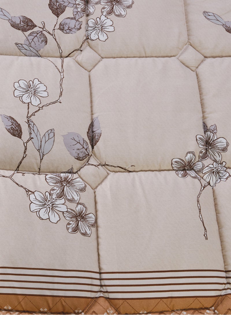 مون طقم مفرش  مقاس كينج مكون من 6 قطع طقم لحاف مزدوج للجنسين يتضمن 1 لحاف و 1 ملاءة سرير و2 غطاء وسادة نوم و 2 غطاء وسادة ديكور غطاء مناسب لجميع الاوقات - Image 3