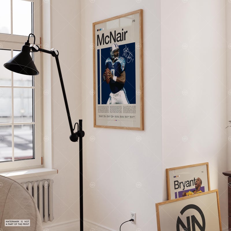 TNESSENTIAL Steve McNair Poster, Tennessee Titans Print, NFL Poster, Sports Poster, NFL Fans, Football Poster, NFL Wall Art, Sports Bedroom Posters - Image 3