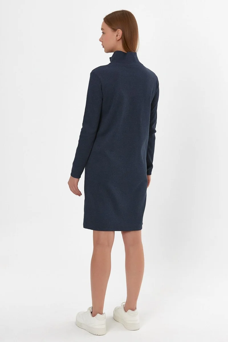 Alexander Gardi Stand Collar Zippered Tunic Dress (B22-21501)