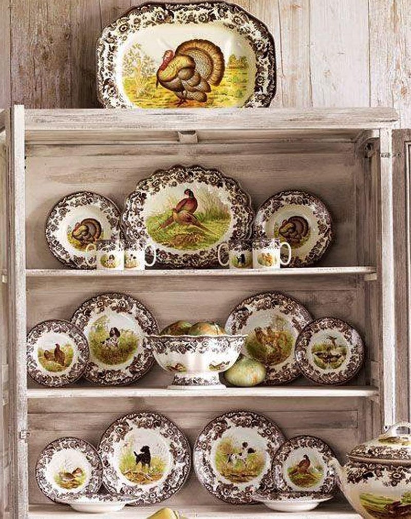 Spode Woodland Soup Tureen with Rabbit Quail and Pintail Motifs  425 qt Covered Soup Tureen  Made from Fine Earthenware  Microwave and Dishwasher Safe - Image 5