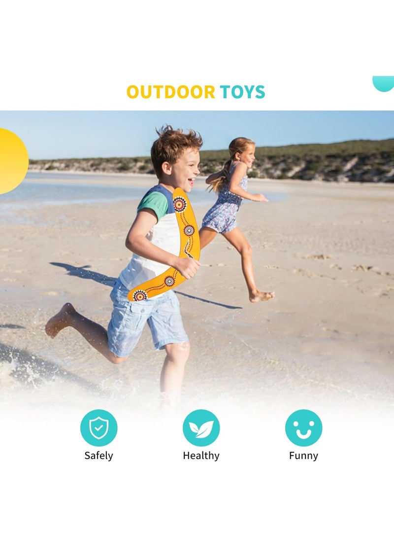 M MIAOYAN Handmade Wooden Authentic Boomerang - Fun, Easy to Operate,V-Shaped Boomerang for Kids and Adults Over 8 Years OId - Image 4