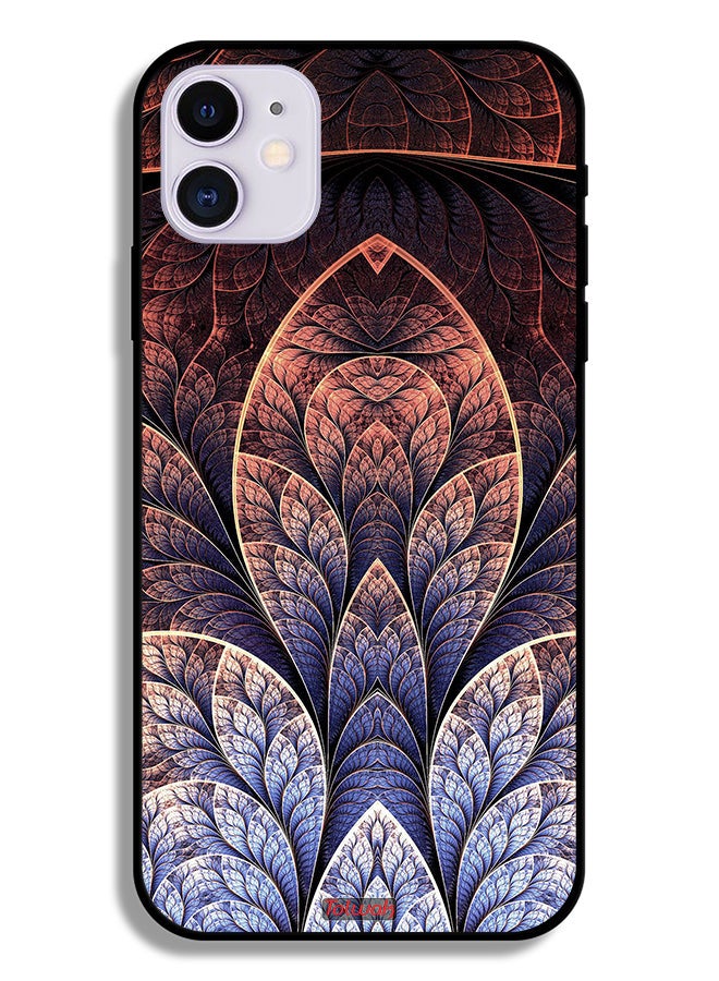 Tolwak Apple iPhone 12 mini Protective Case Floral Fractal Abstract - Image 2