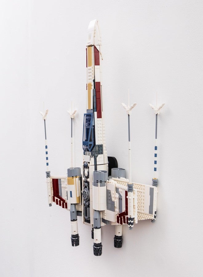 Brickify Wall Mount Compatible with LEGO Star Wars 75355 UCS X-Wing - Premium Display Bracket for UCS Starship Models - Wall Display Mount Hook (Model Not Included) - Image 4