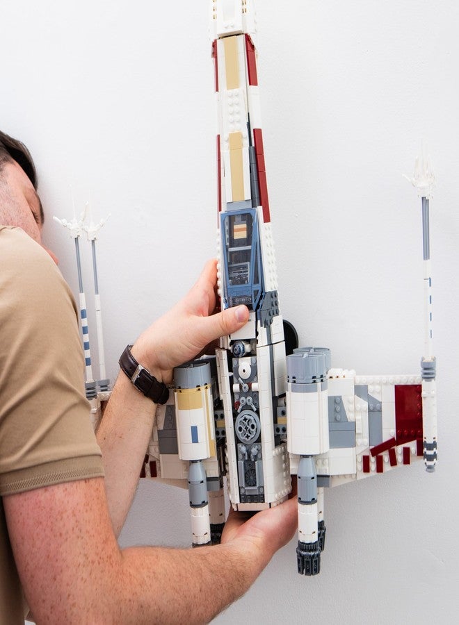 Brickify Wall Mount Compatible with LEGO Star Wars 75355 UCS X-Wing - Premium Display Bracket for UCS Starship Models - Wall Display Mount Hook (Model Not Included) - Image 2