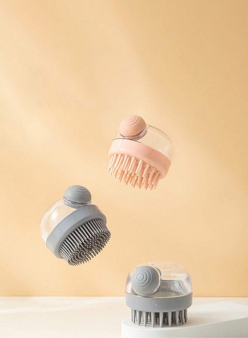 KHAJUL Multifunctional Bath Brush with Liquid Dispenser, Japanese Design Bubble Bath Brush for Bubble Bath and Hair Washing Brush Hair Comb Hair Comb Hair Brushes - Image 5