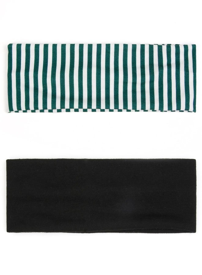 TERSE Headbands for Women Short Hair Striped Headbands Non Slip Elastic Sweat Hairbands Soft Fabric Hairbands Workout Yoga Running Sport Hair Accessories - Image 4