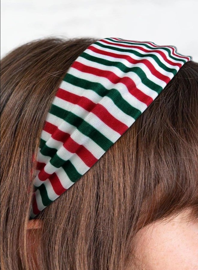 TERSE Headbands for Women Short Hair Striped Headbands Non Slip Elastic Sweat Hairbands Soft Fabric Hairbands Workout Yoga Running Sport Hair Accessories - Image 5