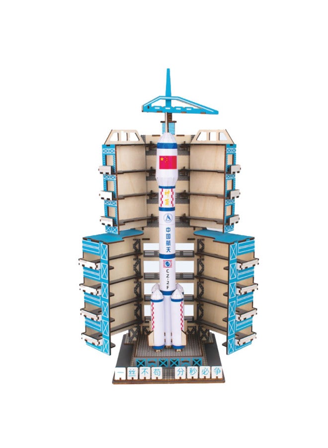 2023 صاروخ مسيرة طويلة ثلاثية الأبعاد نموذج لغز لتقوم بها بنفسك ألعاب تعليمية للأطفال مصنوعة يدويًا بالجملة-اللون: HL08 صاروخ مسيرة طويلة - Image 4