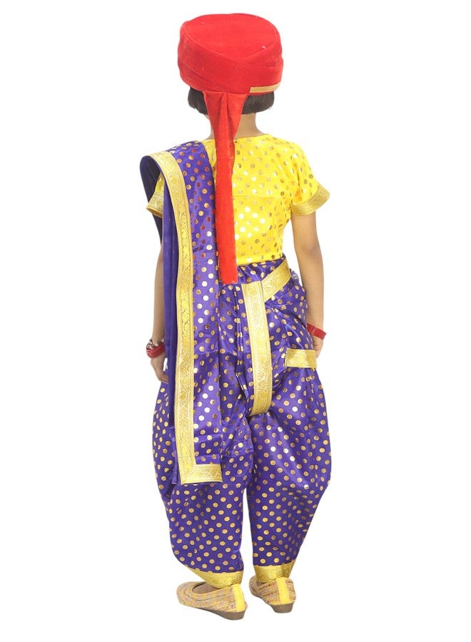 TWINKLE TOTS Rani Lakxmi Bai Dress for Girls Kids Costume With Complete Accessories Jhansi Ki Rani Costume - Image 2