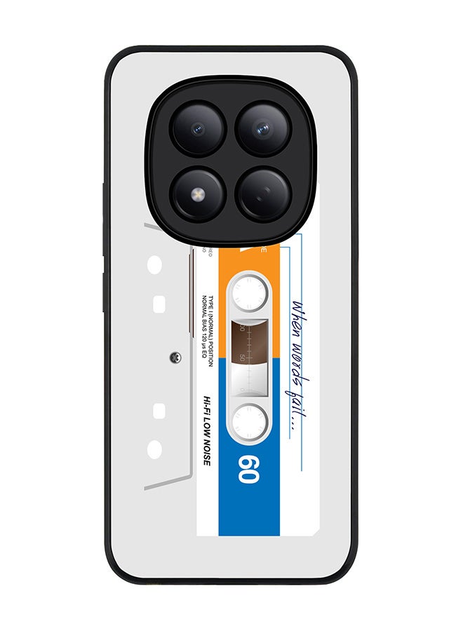 For Xiaomi Redmi Note 15 Pro 4G Case,Slim fit Camera Protection, Shockproof Thin Phone cover  - When Words Fail (White Tape)