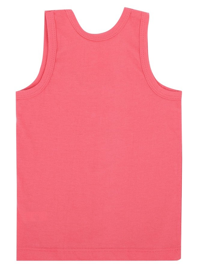 BODYCARE Boys Cotton Regular Fit Vest Round Neck Sleeveless Pack of 6-Assorted 35 - Image 3