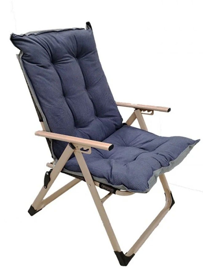 Cady One Heavy Duty Luxury Chair with Foldable High Backrest 5-Position Adjustable Design with Removable Cushion Non-Slip Lining for Indoor and Outdoor Use