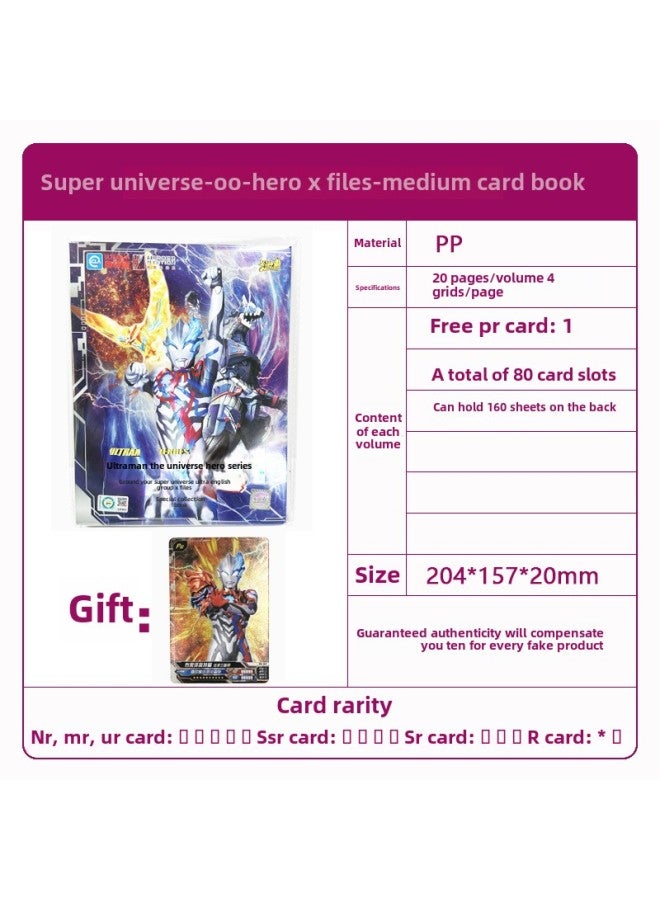 Authentic Ultraman Card Game Cards Touro Continent Naruto Shippuden Cards Table Game Toys Fast Delivery-Color:10 Medium Card Book - Image 1