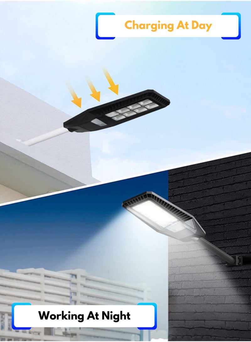 MODI Solar LED Street Light 400W | Motion Sensor, Remote Control, Waterproof Outdoor Lamp for Garden, Street & Yard Lighting - 6500K Bright White - Image 3