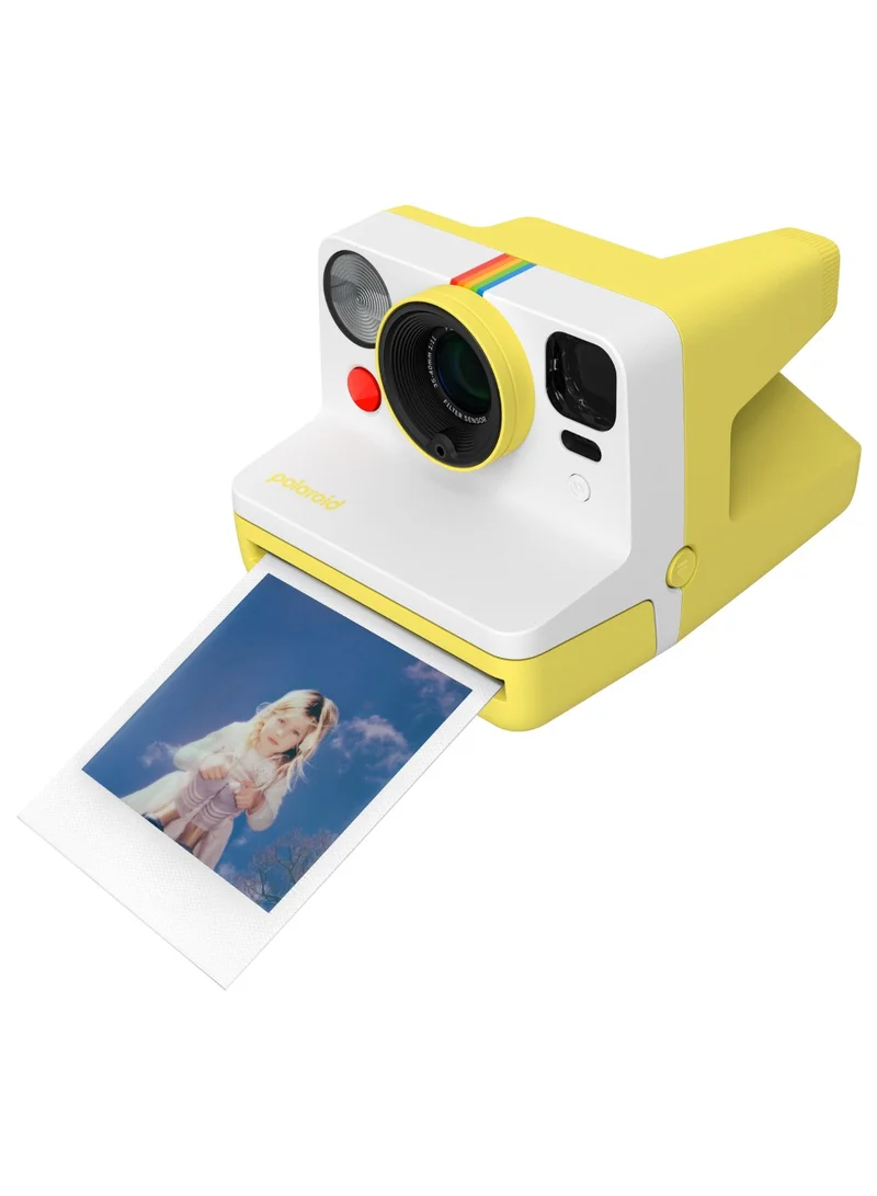Polaroid Now Instant Film Camera Gen 3 | Classic Analog Instant Camera with Optimized Two-Lens Autofocus for Sharper Photos | Self-Timer, Double Exposure | USB-C Rechargeable | Compatible with i-Type & 600 Film - Yellow