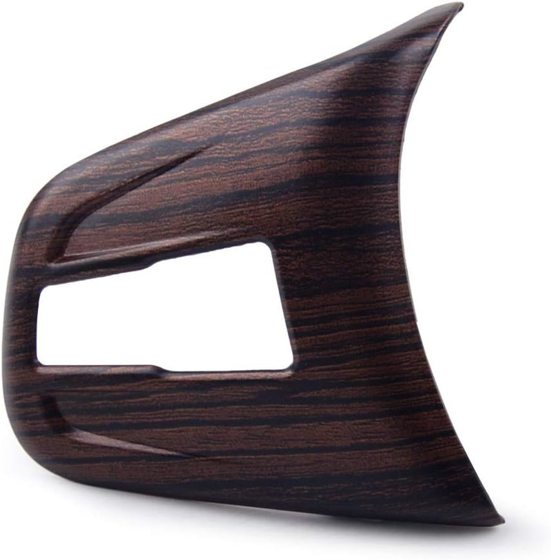 QASULER Wooden Pattern Steering Wheel Button Cover Trim for BMW X1 F48 - Image 2