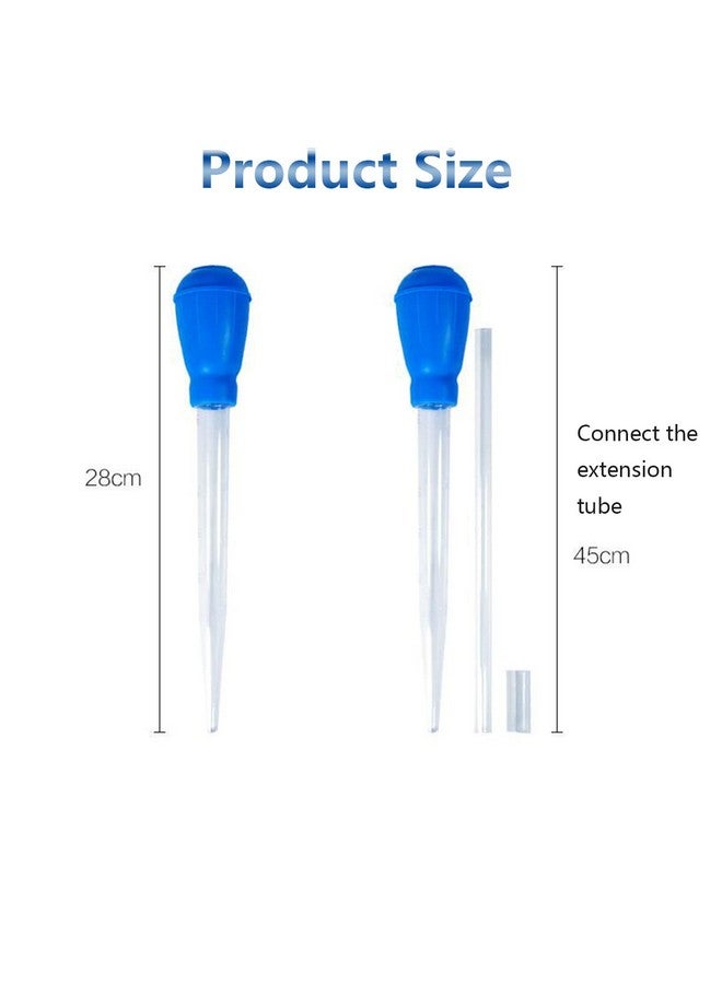 DFsucces Fish Tank Cleaning Tools, Mini Manual Fish Tank Water Changer Aquarium Dropper,Extendable Fish Tank Cleaning Waste Remover, For Fish Tank(45Cm/1Pcs) - Image 2
