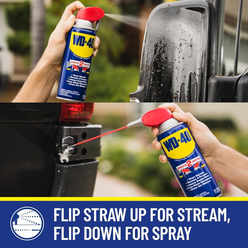 WD40 Original Formula, Multi-Use Product with Smart Straw Sprays 2 Ways,12 OZ [6-Pack] - Image 2