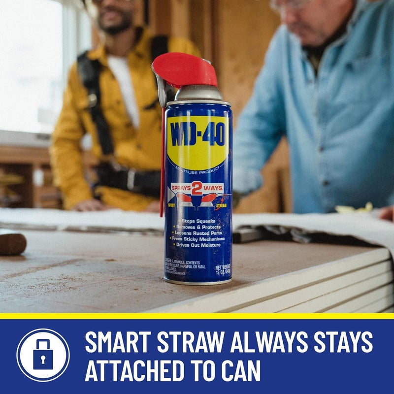 WD40 Original Formula, Multi-Use Product with Smart Straw Sprays 2 Ways,12 OZ [6-Pack] - Image 3