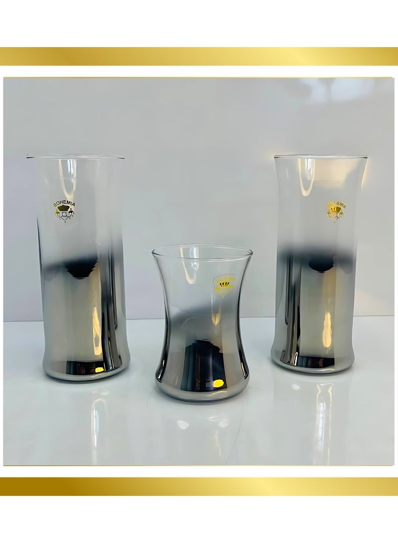 12-piece Turkish glass cup set 