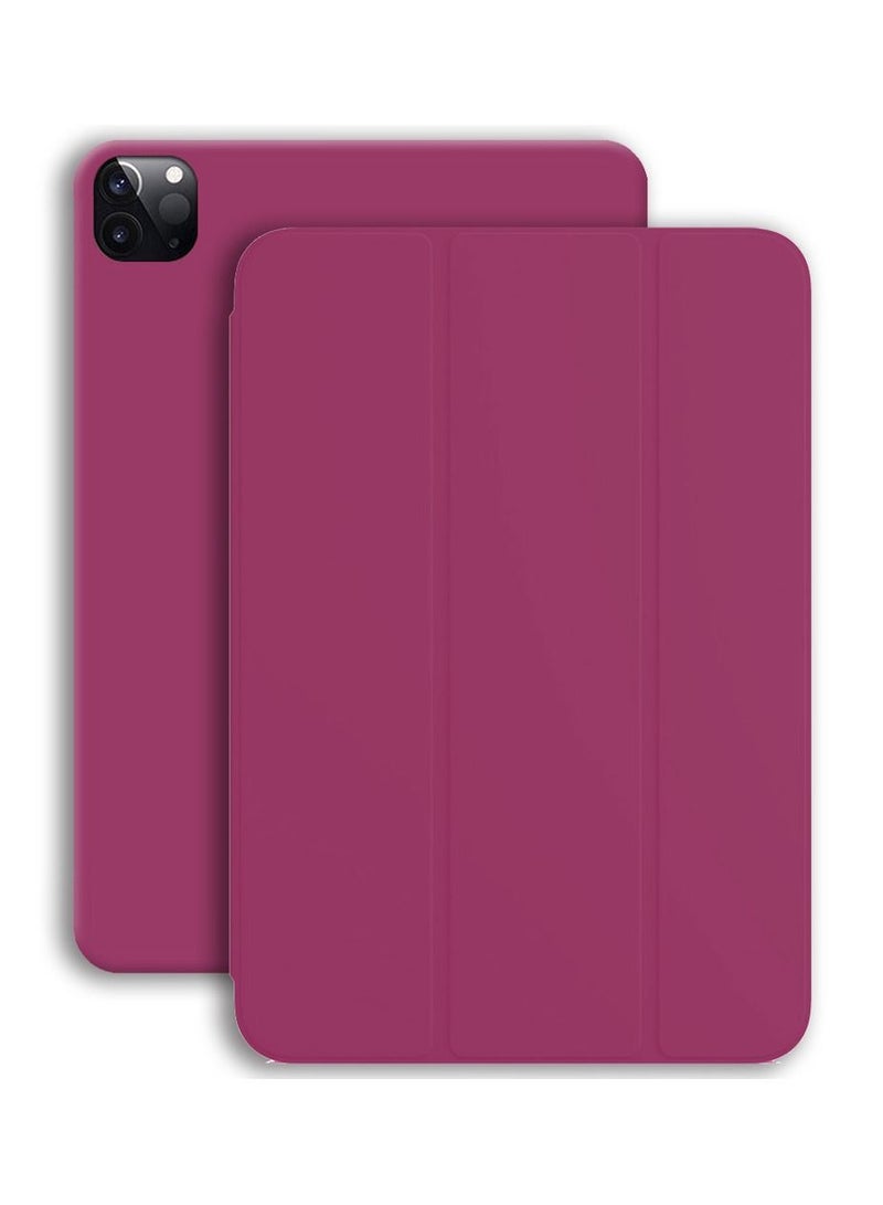 Case for Apple iPad Pro 12.9-Inch (2022/2021/2020/2018) with Protective Stand Cover Back, Auto Wake/Sleep – Pink - Image 1