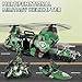 deAO Military Helicopter Toys Set Army Men Playset Army Toys with Army Tank Soldier Action Figures Motorcycle Combat Truck Aircraft with LightsSound Christmas Birthday Gifts for Kids Boys - Image 4