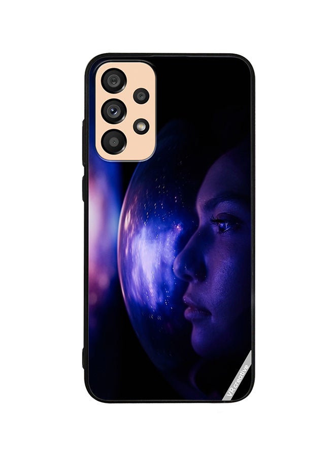 VR CREATIVE Protective Case Cover For Samsung Galaxy A33 5G Woman Astronaut In Space On Planet Orbit Design Multicolour - Image 1