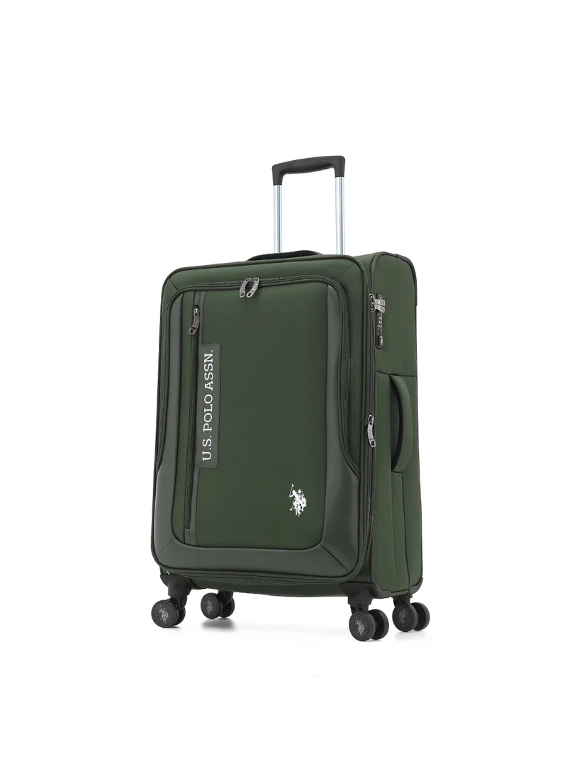 U.S. Polo Assn. U.S. Polo Assn. 3-Piece Softshell Luggage Set | 20" 24" 28" Spinner Suitcases with TSA Lock - Complete Travel System
