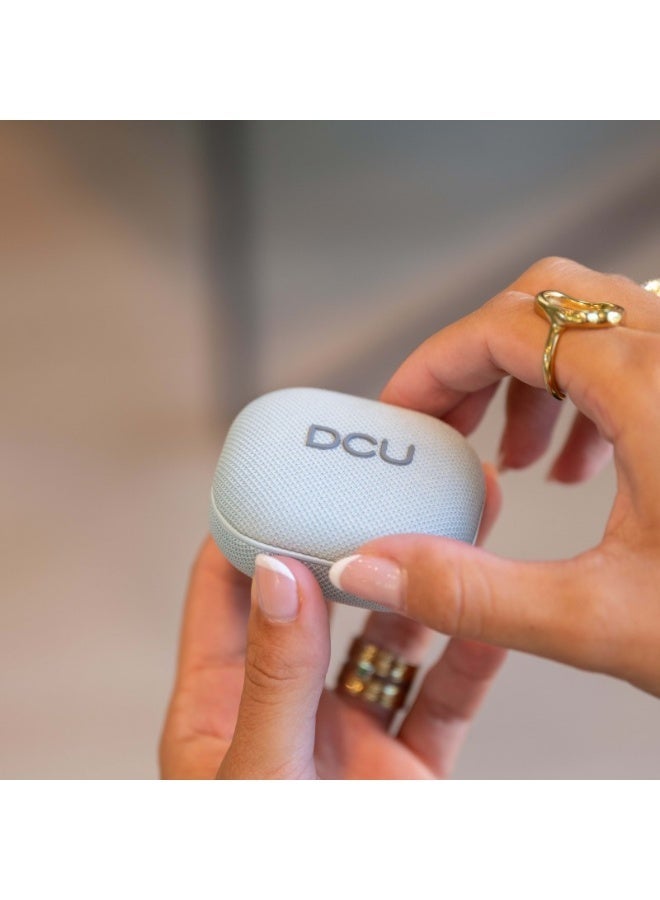 DCU TECNOLOGIC DCU Wireless Earbuds with ANC & ENC, 20 Hours Playtime, Bluetooth 6.0, HD Microphone, Compact Charging Case, Compatible with iPhone, Samsung & Bluetooth Devices, Blue - Image 2