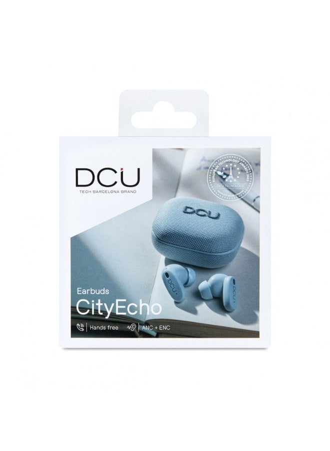 DCU TECNOLOGIC DCU Wireless Earbuds with ANC & ENC, 20 Hours Playtime, Bluetooth 6.0, HD Microphone, Compact Charging Case, Compatible with iPhone, Samsung & Bluetooth Devices, Blue - Image 5