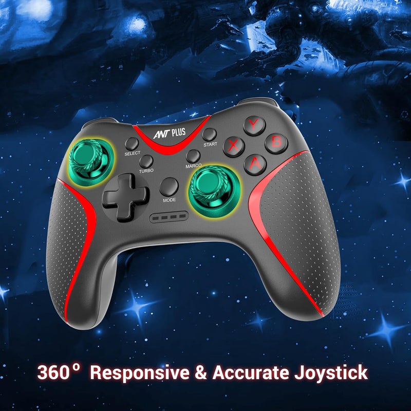 Ant Plus Leo 300 Wireless Gamepad with 2.4GHz Wireless Technology, Integrated Dual Intensity Motor, Keys for PC/Android - Black - Image 4