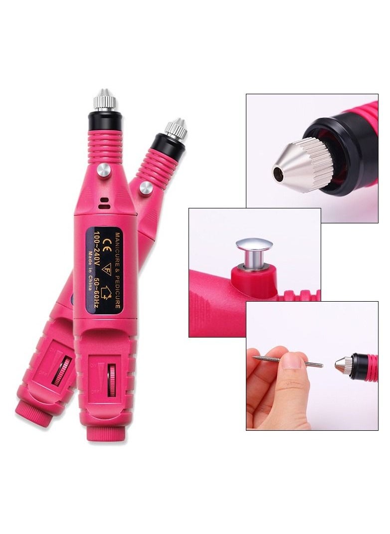 FINA - Portable Electric Nail Drill Professional Nail Drills For Acrylic Nails Toenail Sander For Thick Nails File Kit Gel Remover Nail Toolsfile Finger Care Nail Tips Nail Care Nail Polishing - Image 1