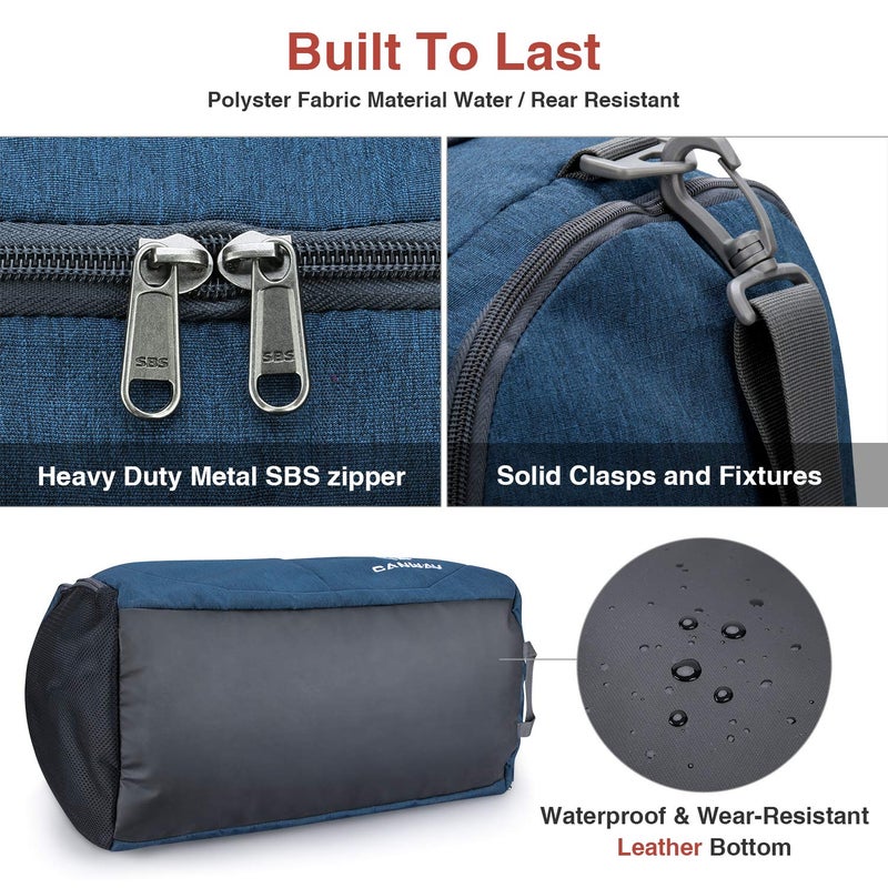 Canway Sports Gym Bag, Travel Duffel bag with Wet Pocket & Shoes Compartment for men women, 45L, Lightweight - Image 5