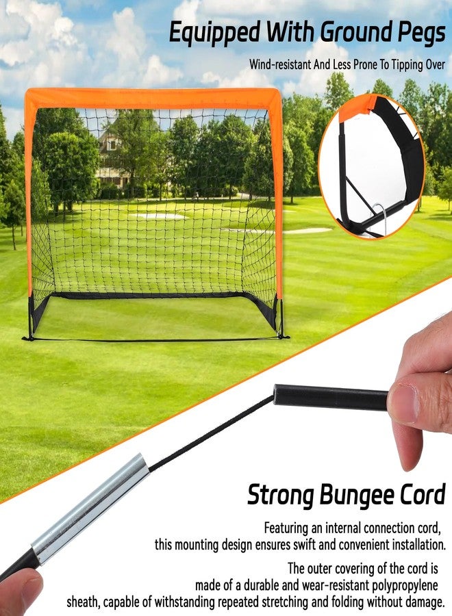 gamtrik 2-Pack 4’ x 3’ Soccer Goals for Backyard, Pop Up Folding Soccer Goal Net for Indoor or Outdoor, Practice Mini Soccer Goals for and Youth, Training Football Net with Carry Bag - Image 5