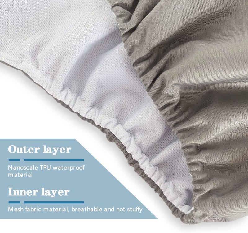 Lmaray 3 Pack Adult Cloth Diapers with Fastener Diaper Inserts TPU Waterproof Nappy Reusable Washable Incontinence Care Protection Nappies Underwear - Image 5