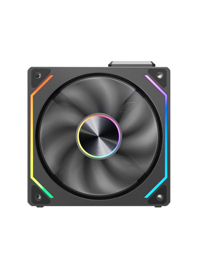 Play Jia Wanjia Star Magnetic Pro Magnetic Absorption Building Blocks Fan Black Reverse Single Pack 12cm Water Cooling Fan Magnetic Absorption Wireless Splicing/argb Light Synchronization/pwm Temperature Contr - Image 3