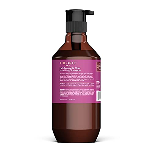Theorie: Sage - Helichrysum & Plum - Nourishing Shampoo - For Dry & Over-Processed Hair - Protects Color & Keratin Treated Hair, 400ml (Label Design May Vary) - Image 2