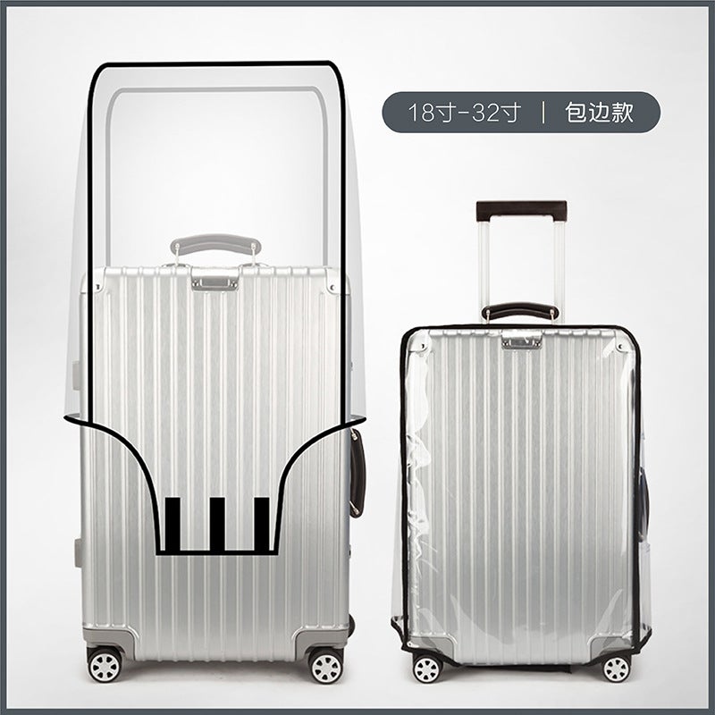 Luggage Protective Cover Luggage Cover Suitcase Trolley Suitcase Cover Transparent Dust Cover Spot - Image 2