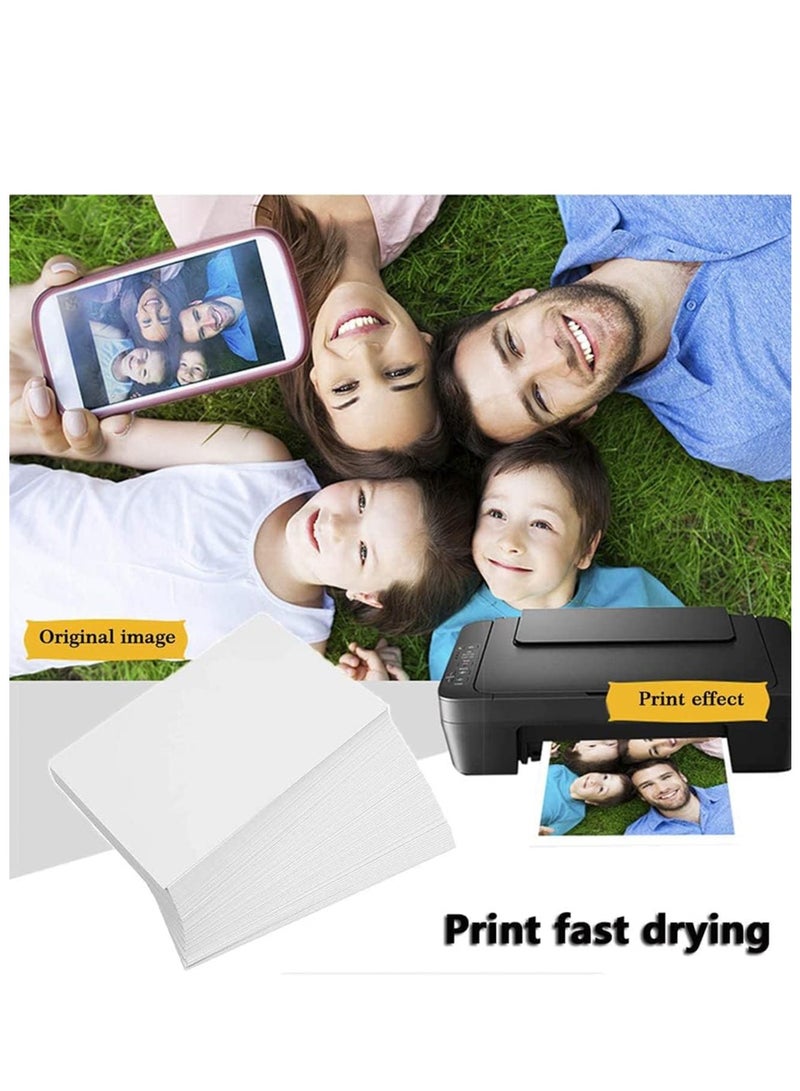 100 ورقة 230gsm 4x6 بوصة ورق صور لامع مقاوم للماء ورق تصوير احترافي، مناسب لجميع الطابعات النافثة للحبر - Image 4